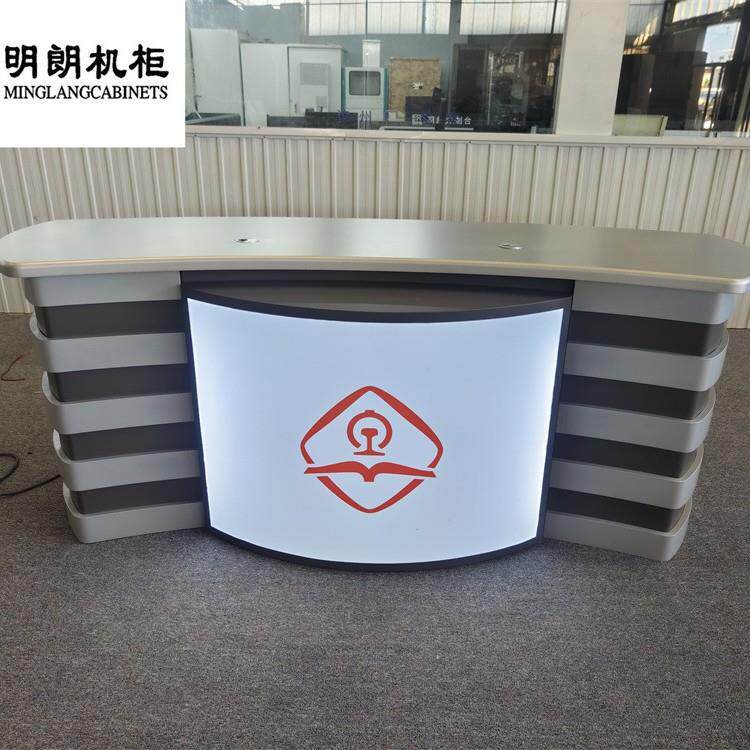 播音桌演播室演播桌校园直播桌电视台导播桌主持人新闻访谈桌