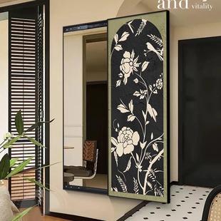 隐形穿衣中镜 挂画藏隐式 古风可关闭推拉全身关镜玄装 CRU饰画法式