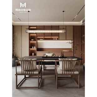 玛格全屋定制宋代中古风客厅餐边柜电视柜多功能组合一体