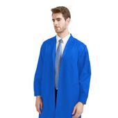 高档静电服大褂酸碱工作防服男女间长款 防实验防护服化车工油气电