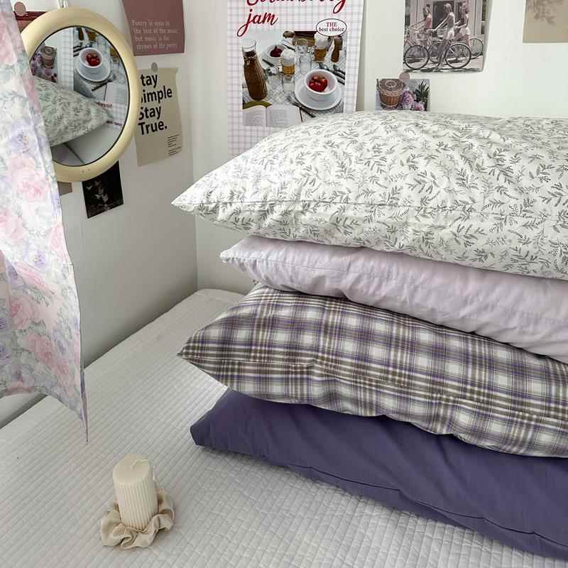 单品枕套纯棉全棉枕套一对装枕芯内胆套枕头皮单个48x74cm枕头套
