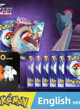 English Language Version Pokemon Cards 50-300Pcs Pokemon Car