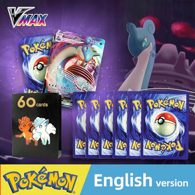 English Language Version Pokemon Cards 50-300Pcs Pokemon Car