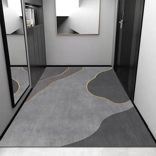 入户门地垫进门防滑脚垫硅藻泥家用大门口垫子玄关地毯竖版门垫