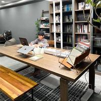 去客廳化大長書桌莫比恩工作臺家用全實木辦公學(xué)習(xí)桌大板長條桌子