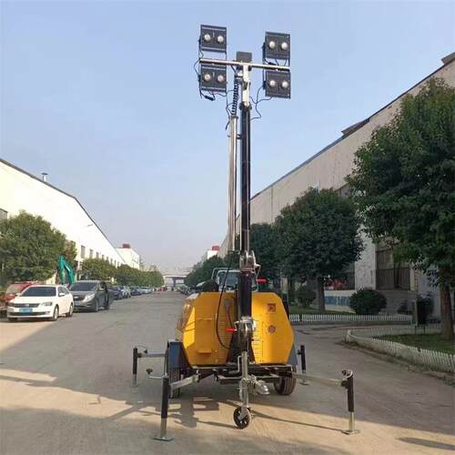源头工直全方厂位照明灯灯塔9米销拖车式移4TN4000W动照明车矿场