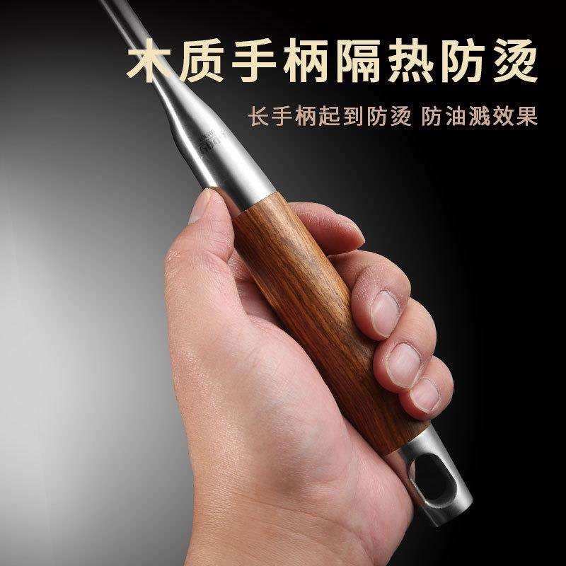 新款直销不粘锅硅胶铲炒菜铲304不锈钢护锅硅胶锅铲花梨木硅胶汤