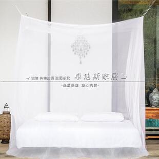 ZQ2023新款无门方形顶蚊帐家用拼接炕床宿舍简约免支架安装老式四