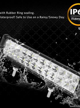 新款 汽车LED Light Bar 72W工作灯汽车射灯改装车顶灯长条灯