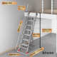 家用铝合金阁楼梯子十步扶梯室内外加厚工程梯移动折叠伸缩阁马小