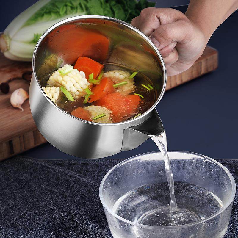 汤油分离器304不锈钢滤油器勺家用油脂隔油碗厨房漏沥过滤喝汤壶,厨房/烹饪用具,油壶,淘宝优惠券,粉丝福利购,淘宝优惠卷