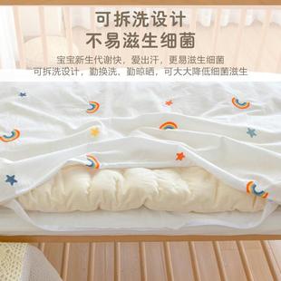 宝宝纯棉花垫新生婴童WRM儿秋冬厚褥子幼儿园床儿午加睡床褥铺被