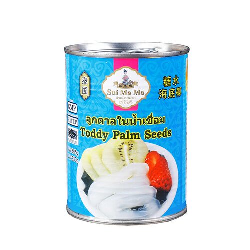 泰国进口海底椰罐头565g水妈妈糖水白玉丹水果捞亚答子棕榈果甜品