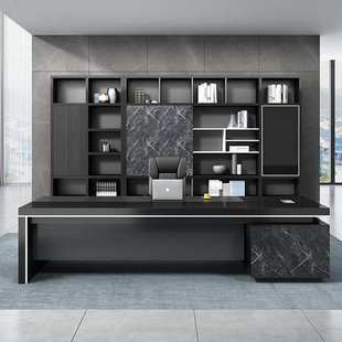 老板桌总裁桌简约现代单人经理桌大气老总大班台办公室老板办公桌