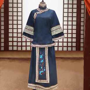 高档清朝古装女小姐百姓丫环民国风秀奶服少奶禾中服式伴娘喜娘演