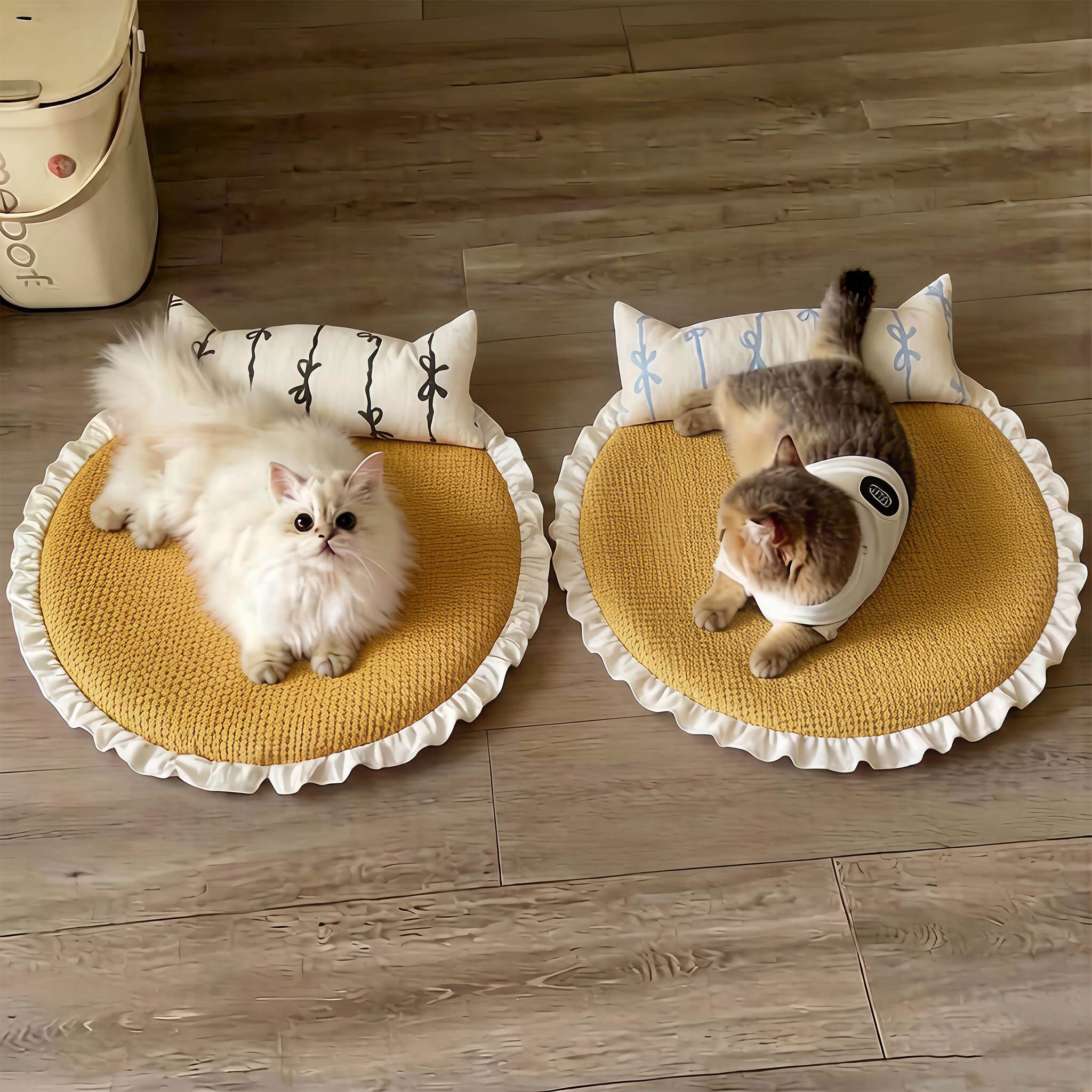 夏季藤编宠物凉席夏日物理降温猫咪睡垫猫窝冰垫小狗狗垫子不沾毛