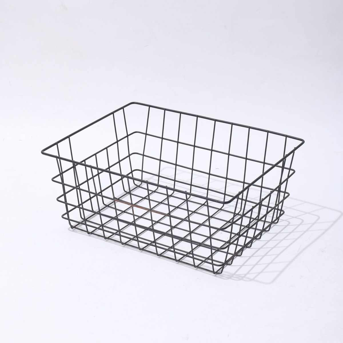 铁艺收纳篮厨房零食收纳筐日式桌面网格篮子衣柜整理置物筐收纳框