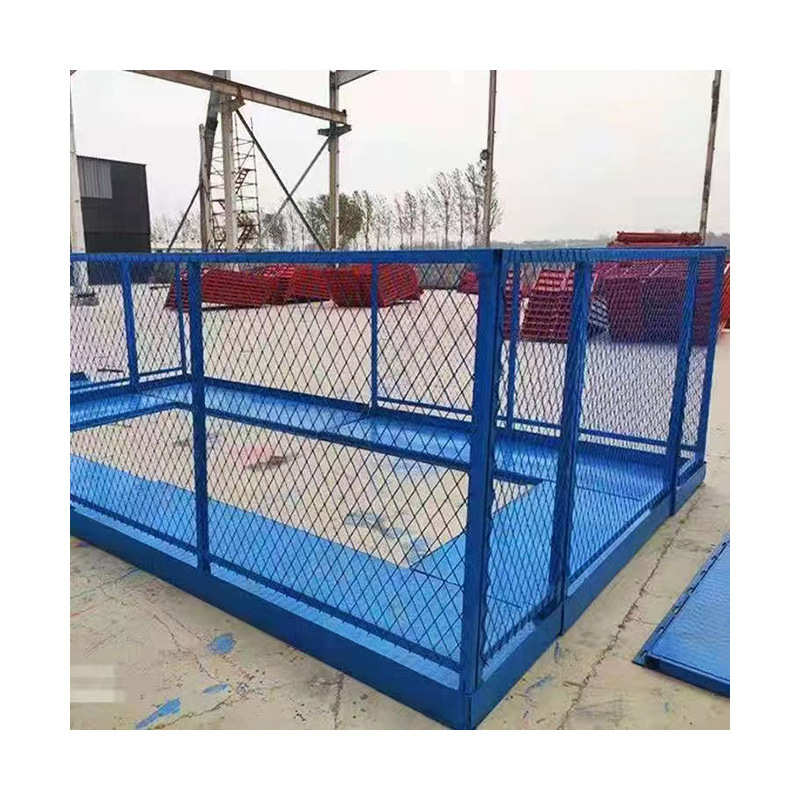 桥梁施工盖梁平台爬梯连接路桥安全梯笼操作平台建筑墩柱施工平台