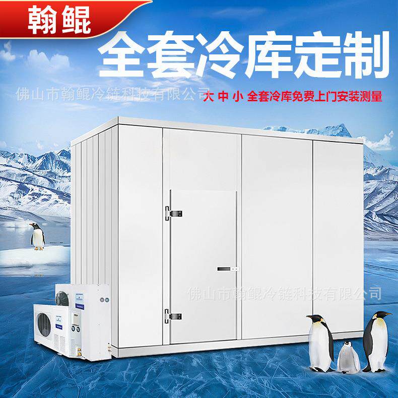 蓝莓草莓车厘子存储冷库板机组全套设备大中小型生鲜冻库冰库安装