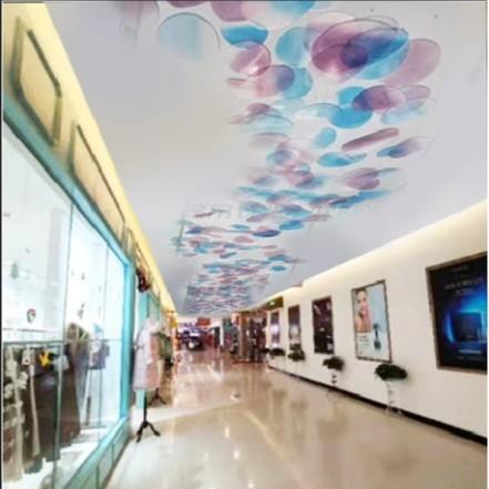 天亨艺术彩色空中吊饰酒店大堂商场中庭挂饰售楼部天花幼儿园装饰