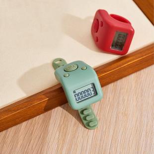 一心防水计数器手按可充电手指数数器戒指款电子数显点数记数器