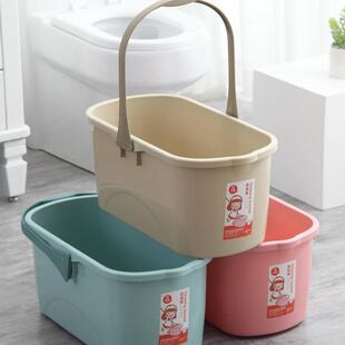 胶棉拖把桶家用海绵平板拖把清洗桶长方形手提塑料桶洗车桶其他