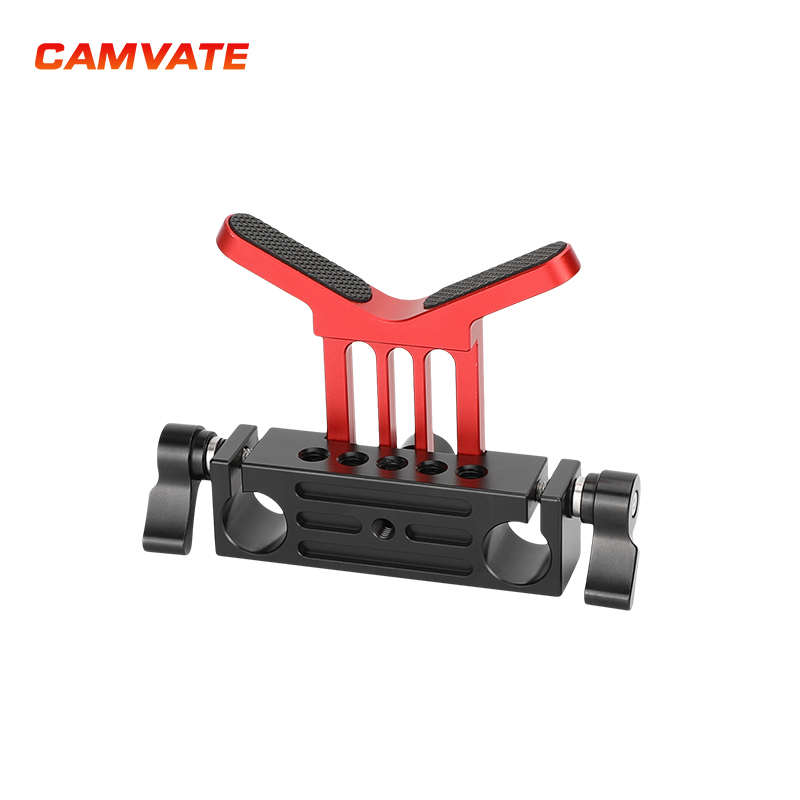 CAMVATE  15mm双孔管夹可调节镜头托支架 相机摄影配件3185