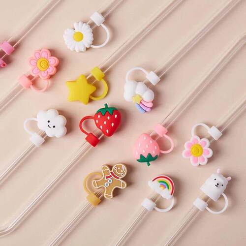 Cute Strawberry Straw Cover Caps For Stanley Cup 40 oz Tumbl