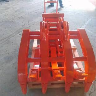 挖机机械爪工地抓垃圾机械抓甘蔗装 载机械抓