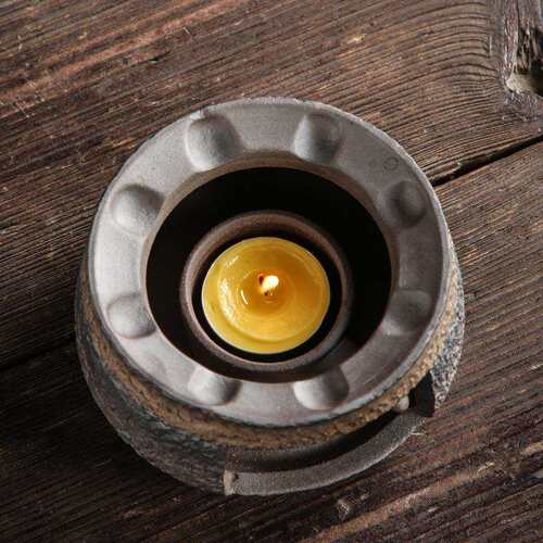 WCQ1022日式粗古陶蜡烛煮温茶器手工泡茶温茶暖茶茶炉子茶壶保温