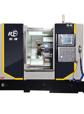 广东锐锋机械6152SY单刀塔双主轴车铣复合 一次加工成型数控机床