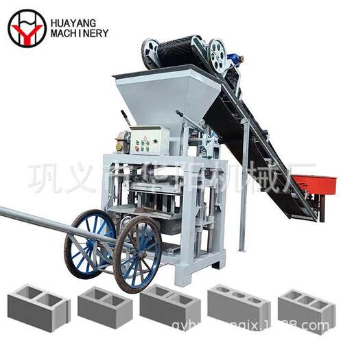 半自动免烧水泥砖机手动小型空心砖机U型渠砖砖机护坡花砖机