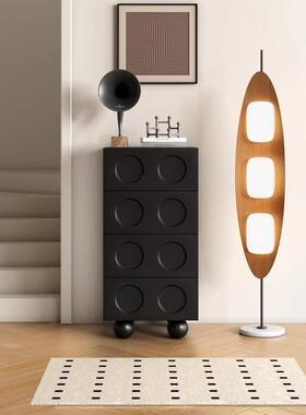 黑色柜五斗柜客KZT厅抽屉式储物卧柜靠墙置物六斗柜收纳柜八室床