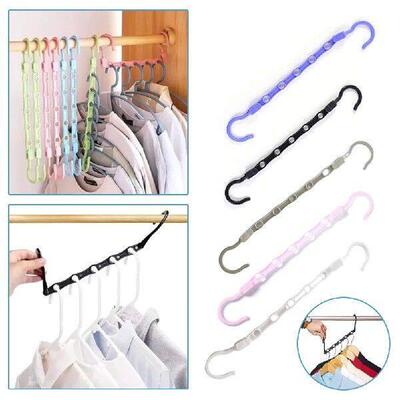 Household Stackable Clothes Hanger Rack Multi-functional