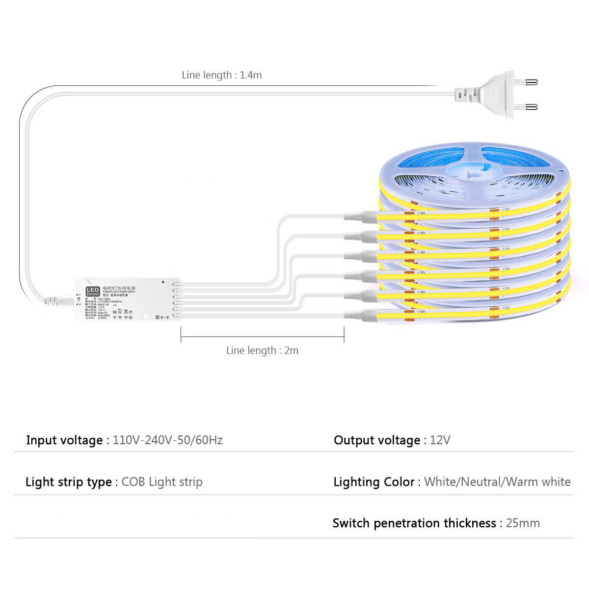 热销橱柜感应装饰灯带自粘衣柜酒柜展示柜灯条隔空感应灯灯带
