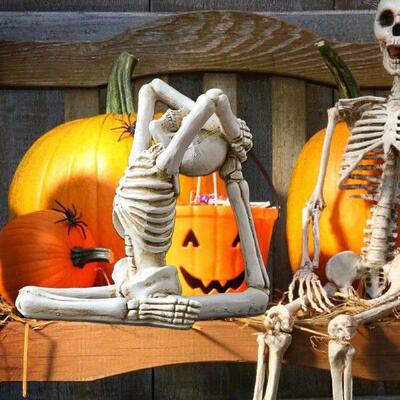 Halloween Yoga Skullguys Holiday Decorations Halloween