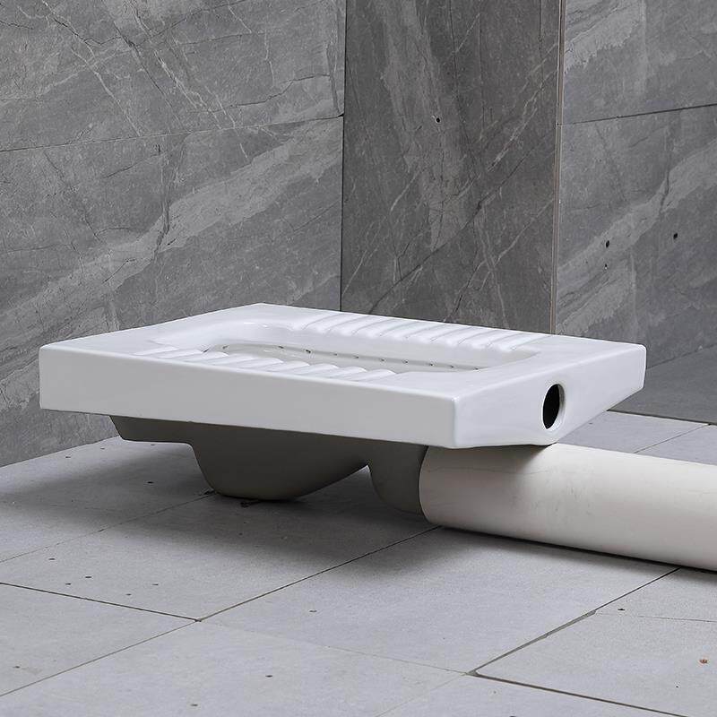 四爪鹰卫浴侧排水蹲便器蹲坑式大便池带存水弯左右排防臭前后横排