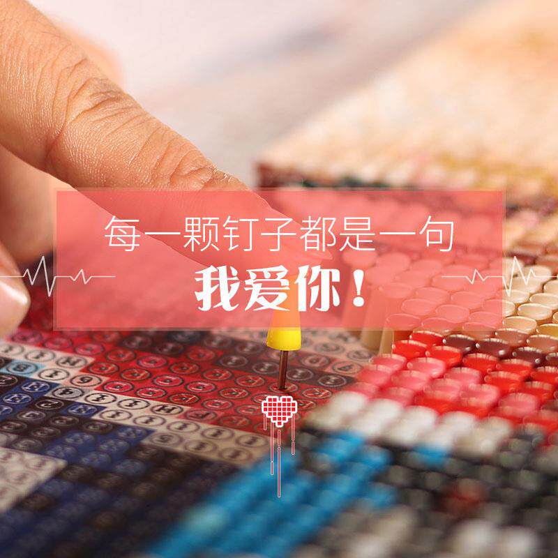 哪吒钉子画 图钉画diy定制照片手工制作生日礼物自绕线按创意拼图