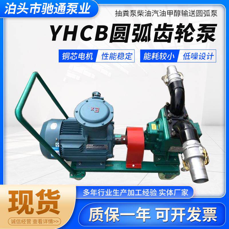 厂家供应YHCB圆弧齿轮油泵 汽油卸车泵抽粪用圆弧不锈钢齿轮泵