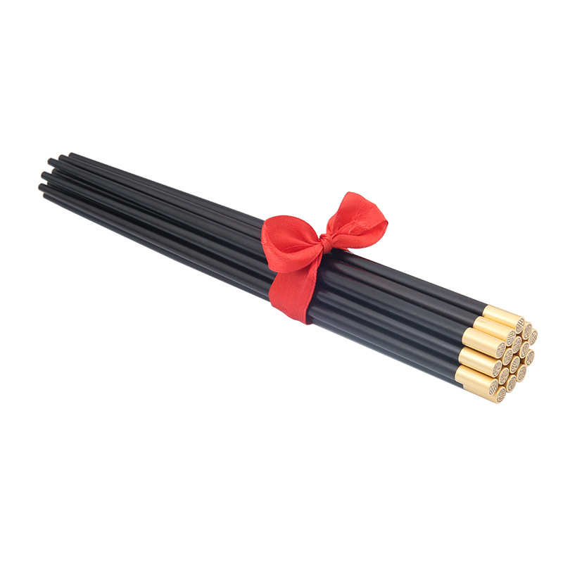 5ZW乌木筷子黑檀木实木家用家庭装紫光檀无漆无蜡红木中式木质筷