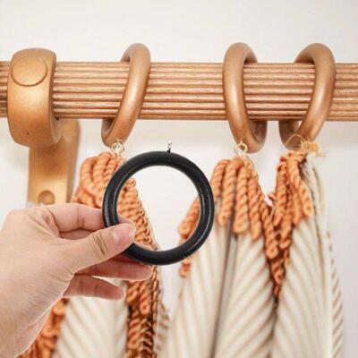 6 Pcs Curtain Ring Rings Curtains Rods Hanging Window