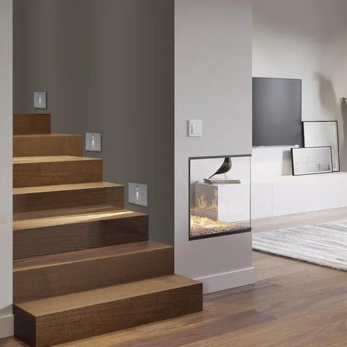 l感应地脚ed台阶灯动感应灯阶梯走廊楼自踏步梯灯墙角地脚灯带人