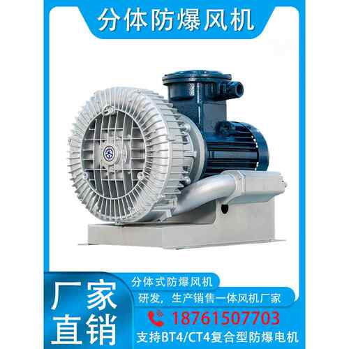 FZ-71BD全-3直连式防爆高压漩涡气泵3 KW风高压9防爆风机