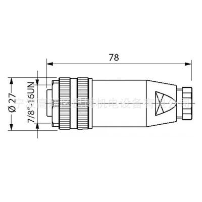 Murr/穆尔7000-78201-0000000/7/8螺钉接线圆形连接器/线缆