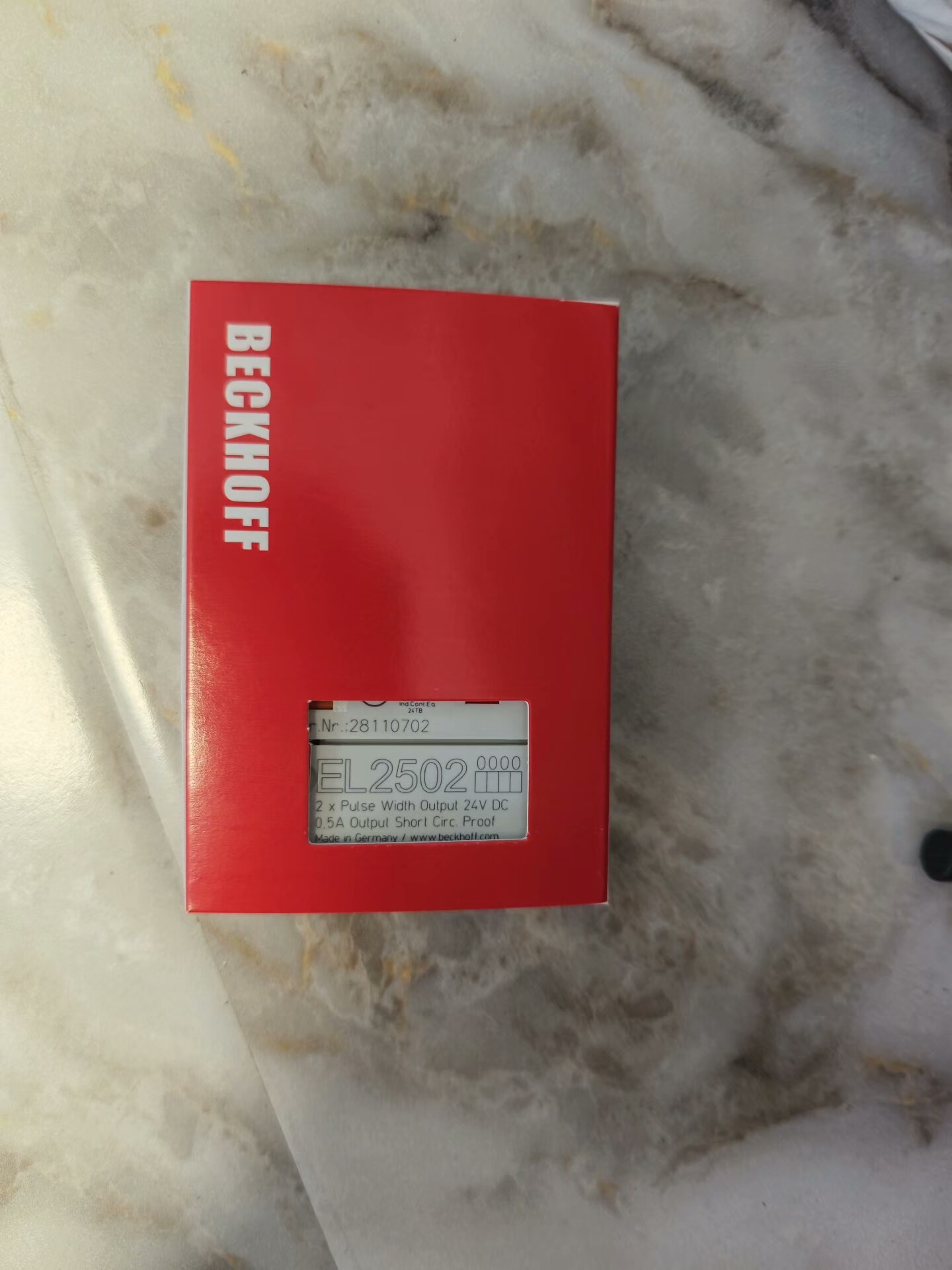 倍福EL2502，2路脉冲宽度输出24V DC，0.5A输出