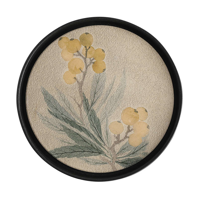 创意速干吸水茶盘干泡茶台陶瓷壶承家用小型圆形功夫茶具茶海托盘