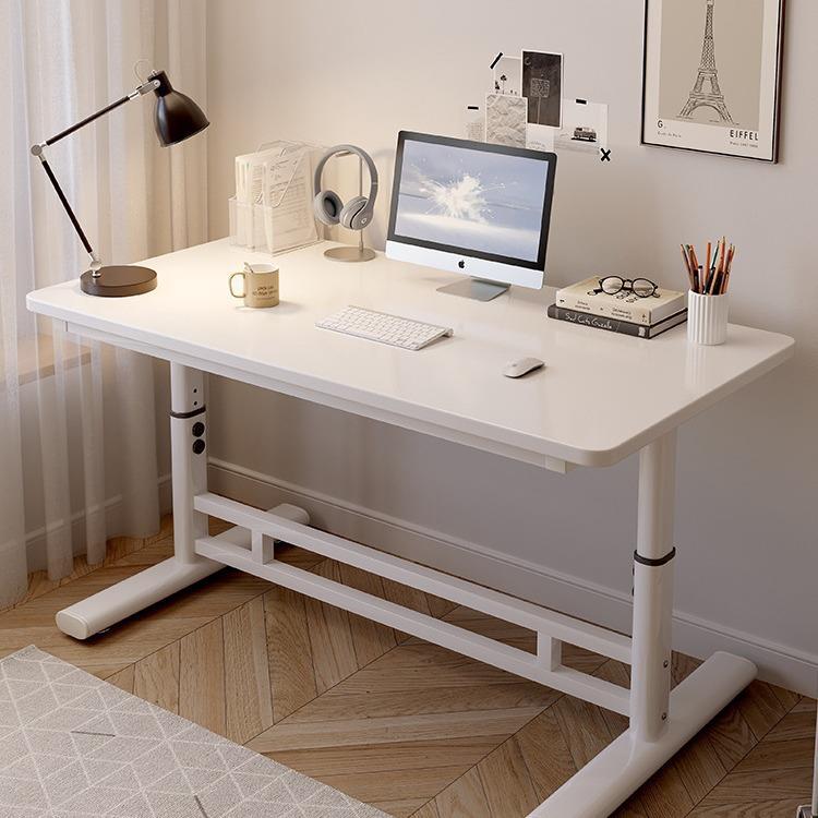 电脑桌台式升降桌一体书桌学生家用学习桌可升降现代简约办公桌子