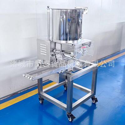 全自动椭圆形薯饼成型机汉堡肉饼成型设备压力可调牛肉饼机器