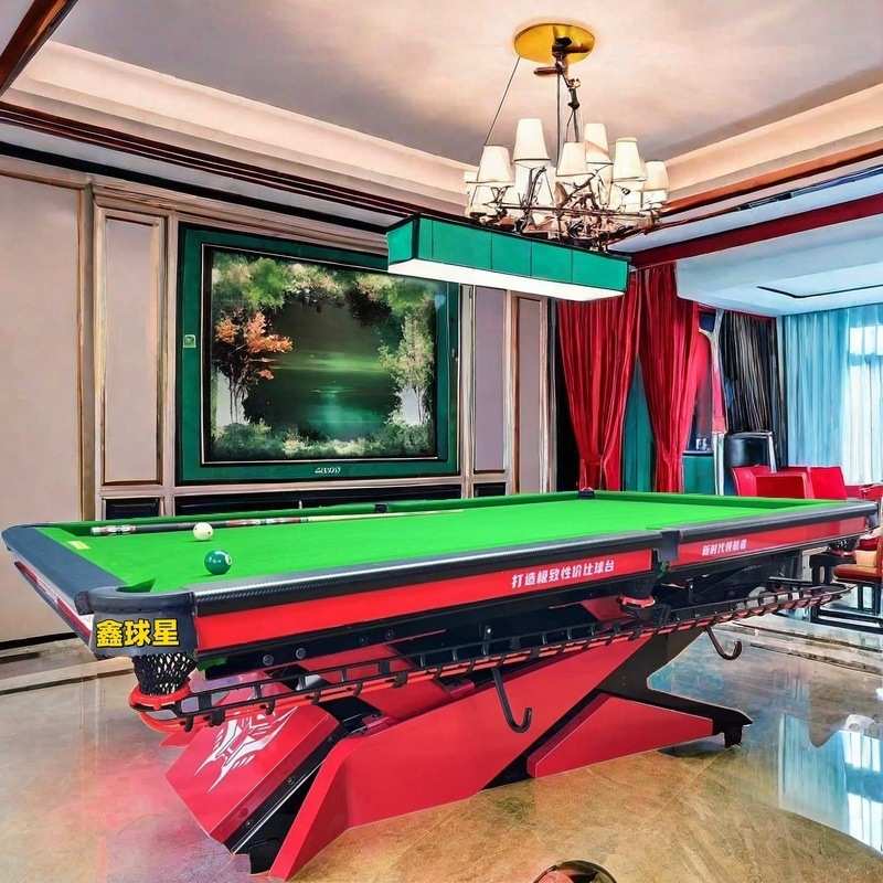 台球桌中八标准台台球厅钢库自动回球桌球台室内家用商业球房台球