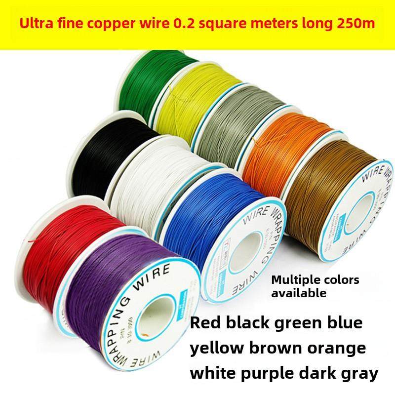 超细线单股单芯铜线No. 30模型飞机线是非常轻和小直径的数字线连